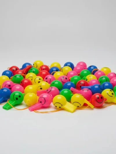 SILBATO PLASTICO CARITA IMPORTADO x10