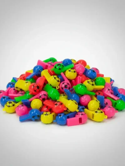 SILBATO PLASTICO PELOTA IMPORTADO x10