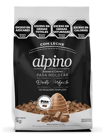 CHOCOLATE ALPINO LODISER PINS SABOR LECHE xkg.