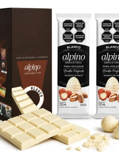 CHOCOLATE ALPINO LODISER EN TABLETAS BLANCO x3kg (6x500grs)