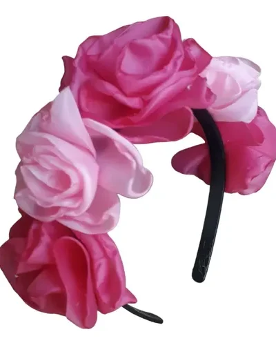 VINCHA FRIDA 3 FLORES X COLOR x1u.
