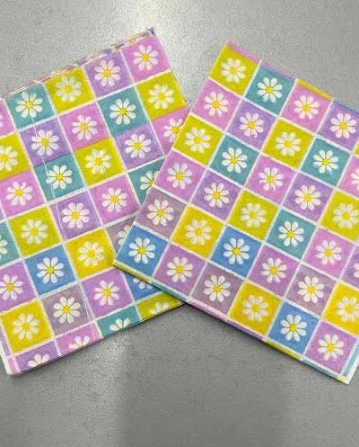 SERVILLETA TISSUE MARGARITAS NAPTRES 32x32 x20u.