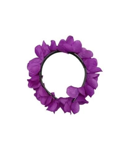 VINCHA 4 FLORES DIAMANTINA VIOLETA x1u.
