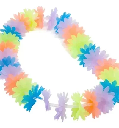 COLLAR FLORES SEDA MARGARITAS MULTICOLOR x5 FN611