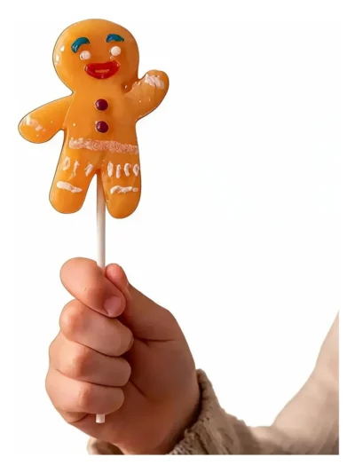 CHUPETIN NAVIDAD GALLETA DE JENGIBRE  x10
