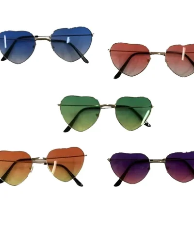 ANTEOJO CORAZON  METAL VARIOS COLORES  x1 PA0034
