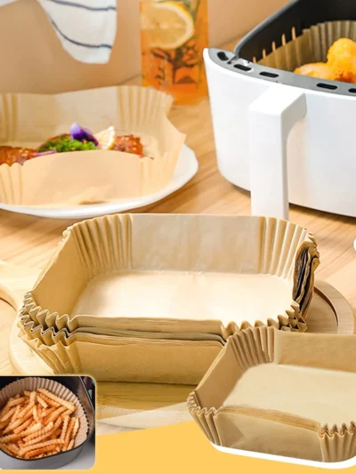 MOLDE PAPEL FREIDORA AIRE CUADRADO CHICO AIR FRYER 160mm x 50 A-67