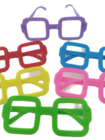 ANTEOJO CUADRADO VARIOS COLORES FLUO x12 JB 1203