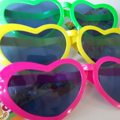 ANTEOJO CORAZON VARIOS COLORES FLUO x12 JB 1203