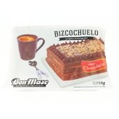 BIZCOCHUELO BON MASE RECTANGULAR 3 CAPAS CHOCOLATE x750gr