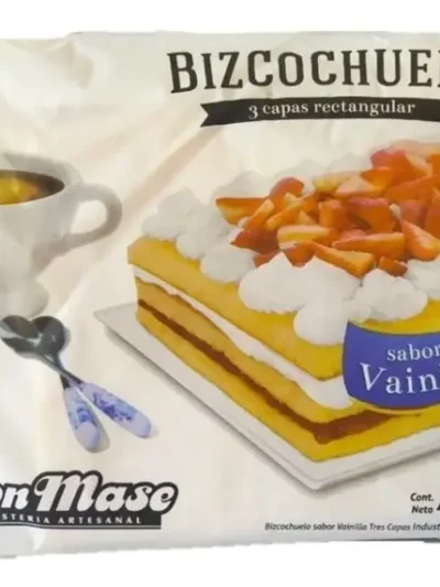 BIZCOCHUELO BON MASE RECTANGULAR 3 CAPAS VAINILLA x450gr