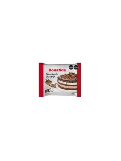 BIZCOCHUELO BONAFIDE REDONDO 3 CAPAS CHOCOLATE x500gr 902270