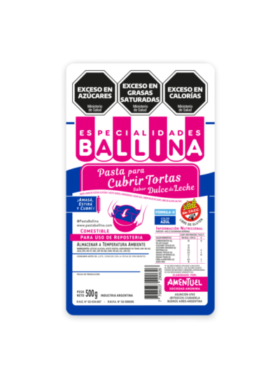 PASTA BALLINA FORMULA H COLOR AZUL x500grs.