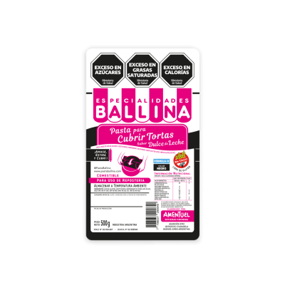 PASTA BALLINA FORMULA H COLOR NEGRA x500grs.