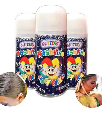 GLITTER EN AEROSOL MULTICOLOR NASHVILLE x1u.
