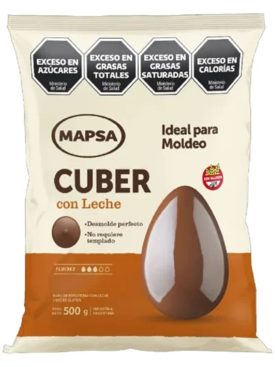 CHOCOLATE MAPSACUBER BOTON CON LECHE x500grs (58-82)