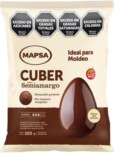 CHOCOLATE MAPSACUBER BOTON S/AMARGO x500grs 58-78
