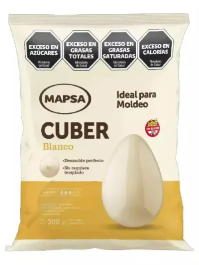 CHOCOLATE MAPSACUBER BOTON BLANCO x500grs (58-86)