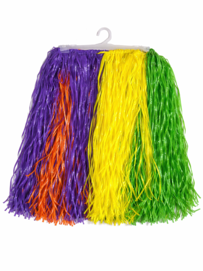 POLLERA HAWAIANA PLASTICA MULTICOLOR x1