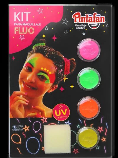 KIT MAQUILLAJE ARTISTICO MULTICOLOR FLUO x4 (120-1)
