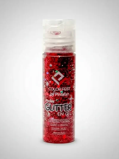 GLITTER EN GEL ROJO PARA CARA- CUERPO 20GR X3 UNIDAD art.0854-0005 PINTAFAN
