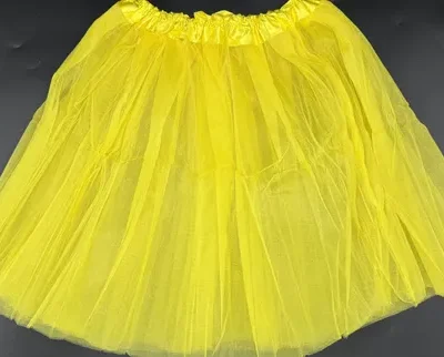 TUTU FLUO GLITTER ADULTO/ADOLESCENTE AMARILLO AC523 x1  PS
