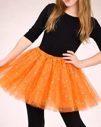 TUTU FLUO GLITTER ADULTO/ADOLESCENTE NARANJA AC524 x1  PS