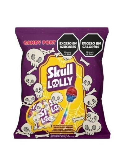 CHUPETIN SKULL LOLLY CANDY PORT 240gr 10110.51