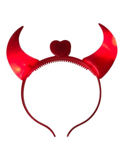 VINCHA DIABLO CON LUZ x12 DF0460