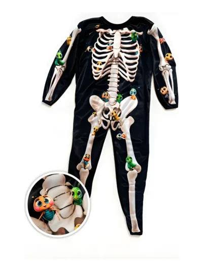DISFRAZ HALLOWEEN ESQUELETO  CROSTI T3x1 art.57
