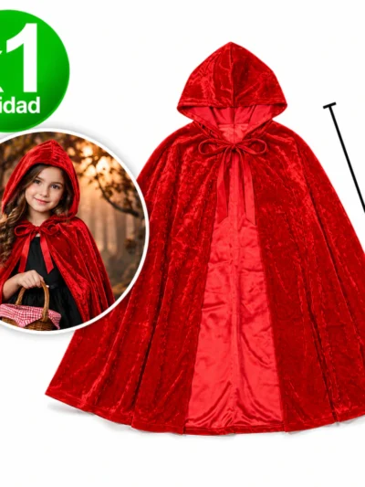 CAPA NIÑO CON CAPUCHA ROJA  x1 CROSTI art.40