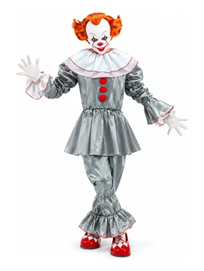 DISFRAZ HALLOWEEN PAYASO IT PREMIUM ADULTO/ADOLESCENTE ECHYZOS x1