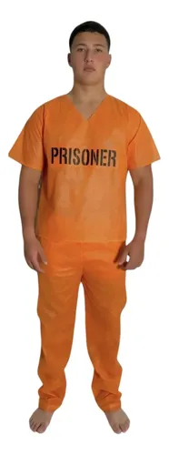 DISFRAZ ADULTO/ADOLESCENTE PRISIONERO NARANJA  x1 CROSTI ART.236