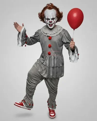 DISFRAZ ADULTO/ADOLESCENTE PAYASO MALDITO CROSTI x1