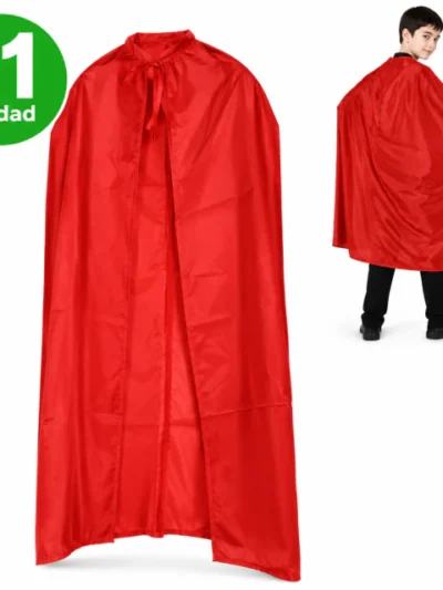 CAPA NIÑO ROJA SIN CUELLO CROSTI x1