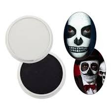 MAQUILLAJE ARTISTICO HALLOWEEN HARLEY QUEEN/GUASON BLANCO/NEGROx2 PACK X 3 2139 ARTELIGTH