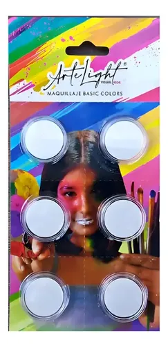 MAQUILLAJE ARTISTICO BLANCO x 6 unid ARTELIGHT