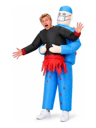 DISFRAZ INFLABLE ENFERMERO HALLOWEEN ADULTO x1 YJ1004