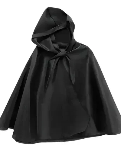 CAPA DE NIÑO TELA NEGRA CHICA  x1 CANDELA