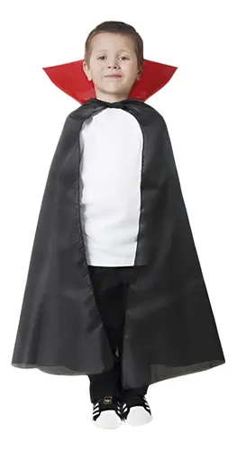 CAPA NIÑO DRACULA CUELLO ROJO CANDELA x1