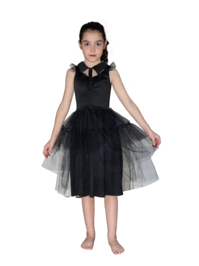 DISFRAZ HALLOWEEN VESTIDO GOTICO(MORTICIA) NEW TOYS T1 x1 1448