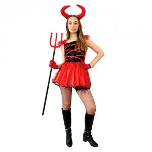 DISFRAZ ADULTO/ADOLESCENTE DIABLITA TALLE S x1 DI003S