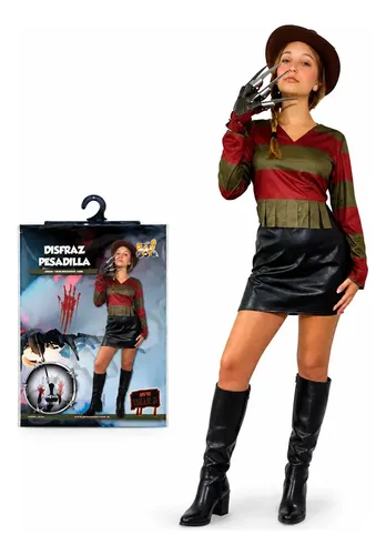 DISFRAZ ADULTO/ADOLESCENTE PESADILLA MUJER TALLE M x1 DI040M