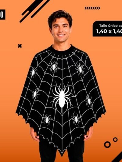DISFRAZ TUNICA ADULTO HALLOWEEN ARAÑA Nª 90 TRIES x1 (10492)