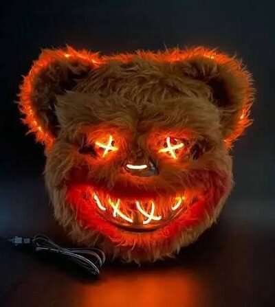 CARETA OSO DIABOLICO CON LED x1 YJ0913